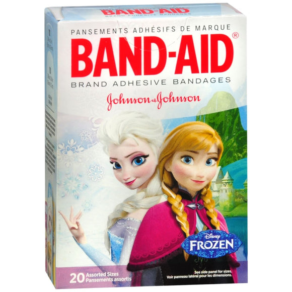 BAND-AID Adhesive Bandages Disney Frozen Assorted Sizes - 20 EA