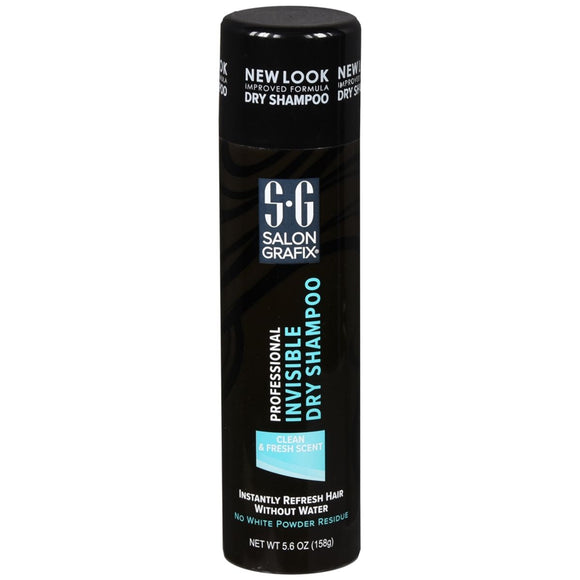 Salon Grafix Professional Invisible Dry Spray Shampoo Clean & Fresh Scent  - 5.6 OZ