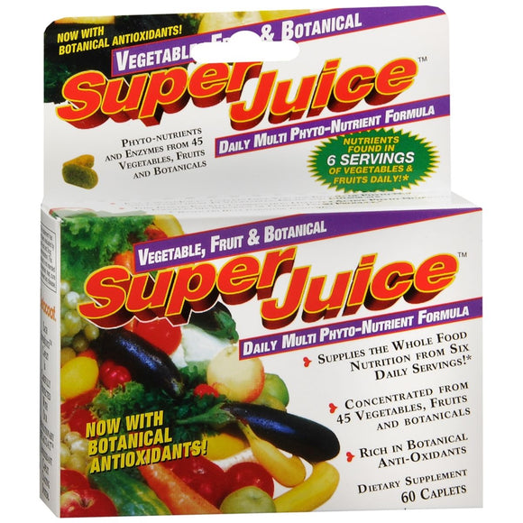 Super Juice With Botanical Antioxidants Caplets - 60 CP