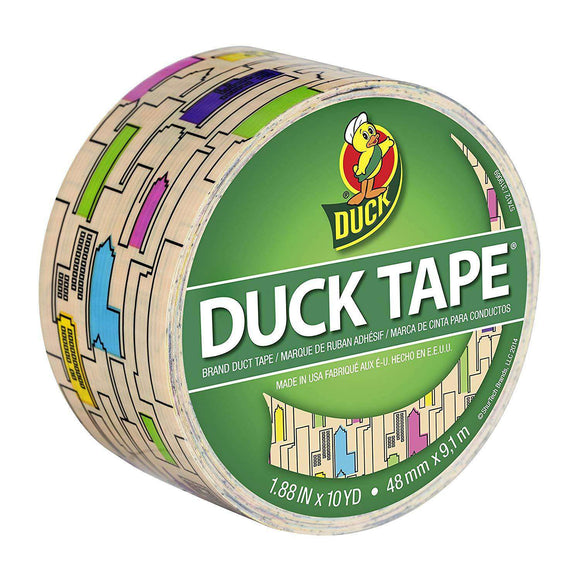 Duck Brand Duct Tape, Skyline Designed, (Pack of 6)