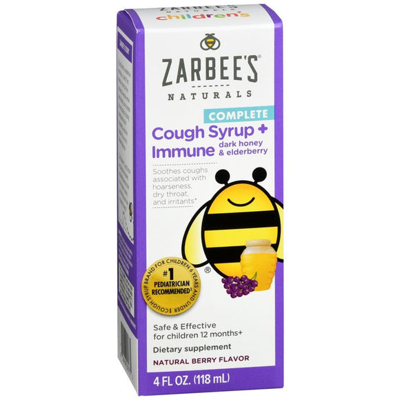 Zarbee's Naturals Complete Cough Syrup + Immune - 4 OZ