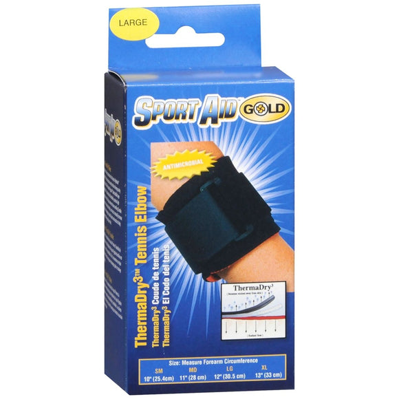 Sport Aid Gold ThermaDry3 Tennis Elbow Sleeve Large - 1 EA