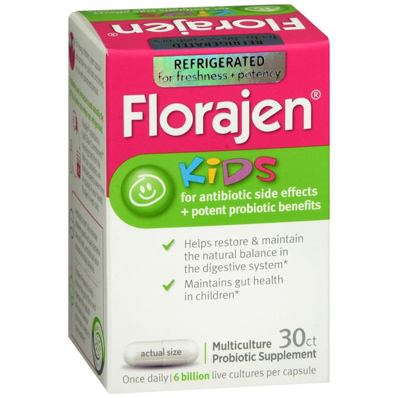 Florajen Kids Probiotic Dietary Supplement Capsules - 30 CP