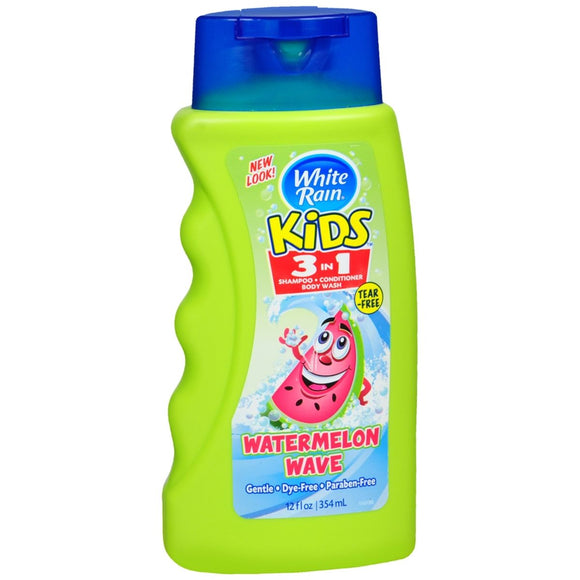White Rain Kids 3 IN 1 Shampoo/Conditioner/Body Wash Watermelon Wave - 12 OZ