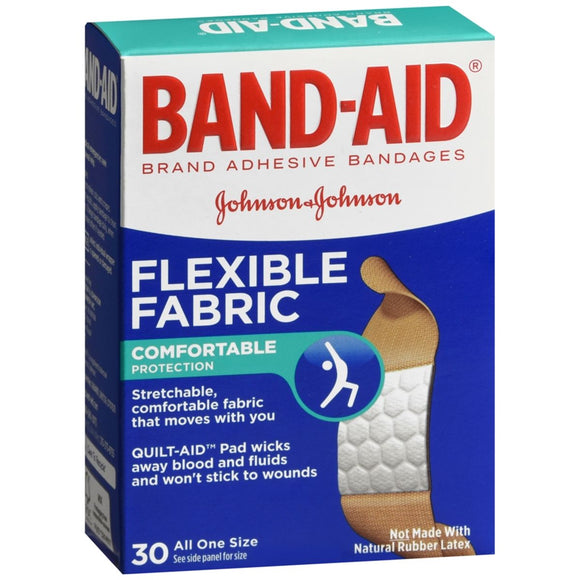 BAND-AID Flexible Fabric Adhesive Bandages All One Size - 30 EA