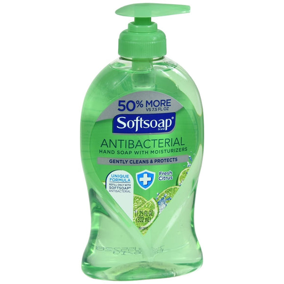 Softsoap Antibacterial Hand Soap With Moisturizers Fresh Citrus - 11.25 OZ