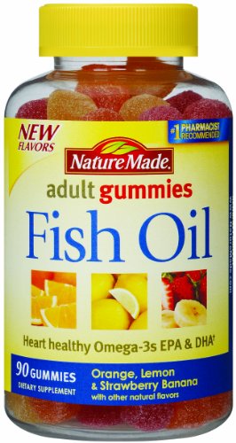 Nature Made Fish Oil Dietary Supplement Gummies Assorted Flavors 90 EA - Buy Packs and Save (Pack of 4)