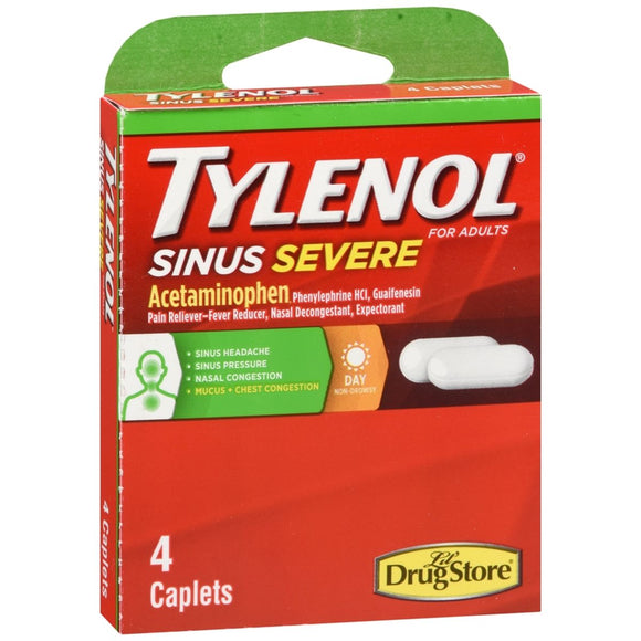Lil' Drug Store Tylenol Sinus Severe Caplets for Adults 4 CP