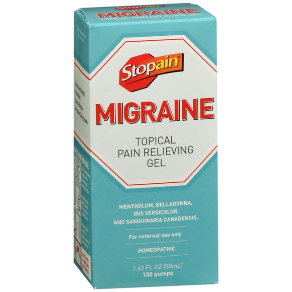 Stopain Migraine Topical Pain Relieving Gel - 1.62 OZ