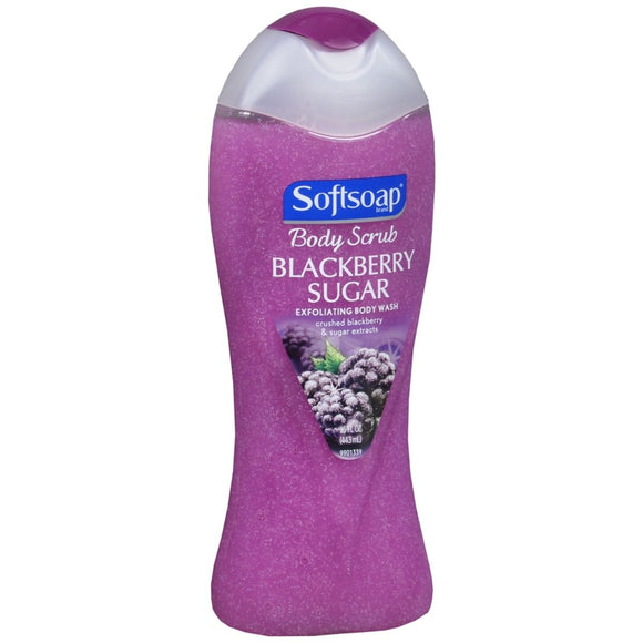 Softsoap Body Scrub Blackberry Sugar - 15 OZ