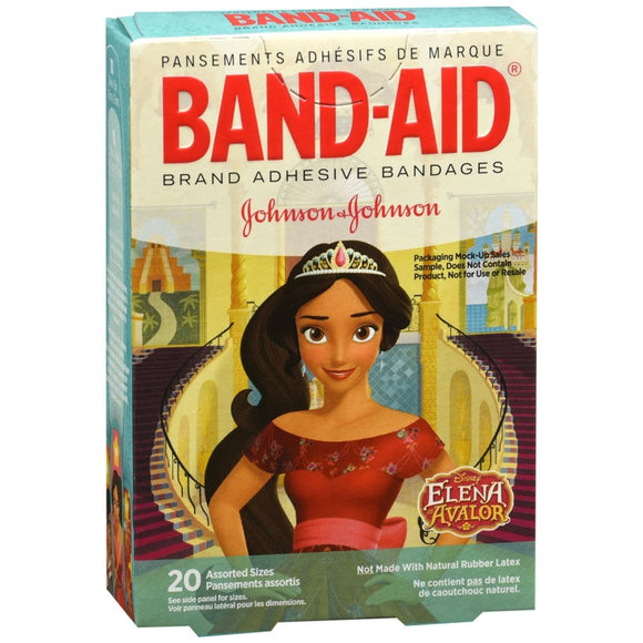 BAND-AID Adhesive Bandages Disney Elena of Avalor Assorted Sizes - 20 EA