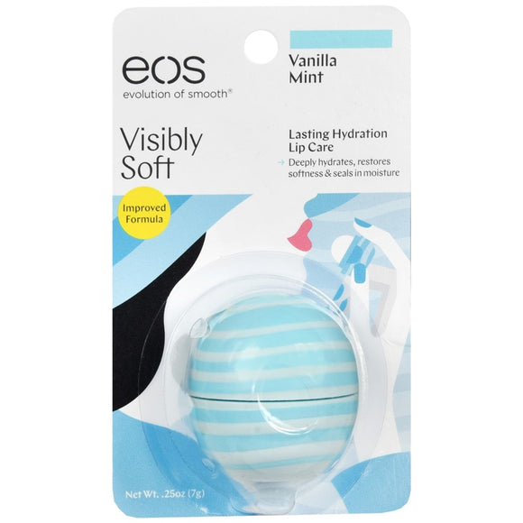 EOS Visibly Soft Lip Balm Vanilla Mint - 0.25 OZ