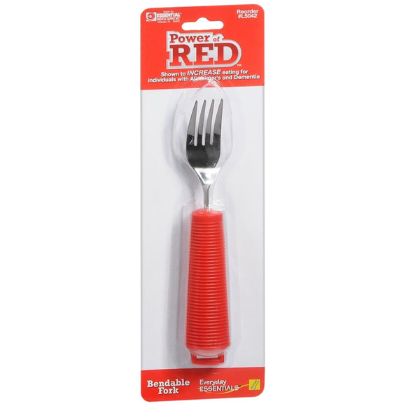 Essential Medical Supply Everyday Essentials Power of Red Bendable Fork - 1 EA