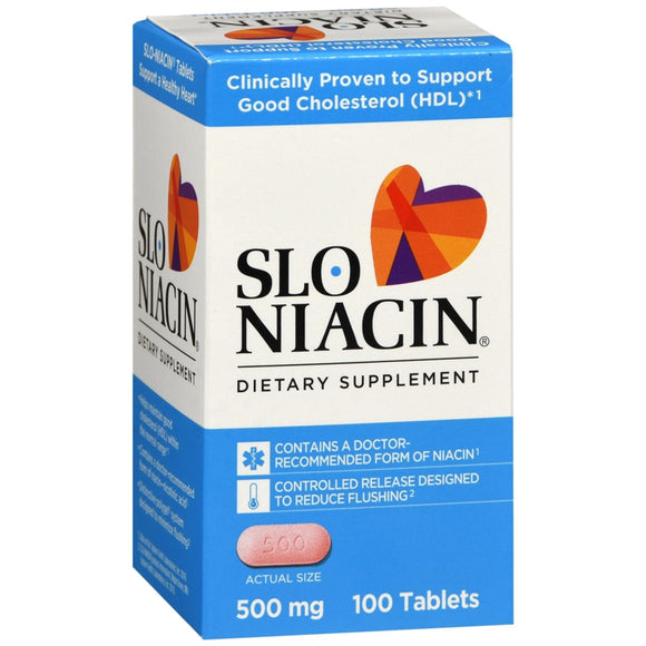 Slo-Niacin 500 mg Dietary Supplement Tablets 100 tb