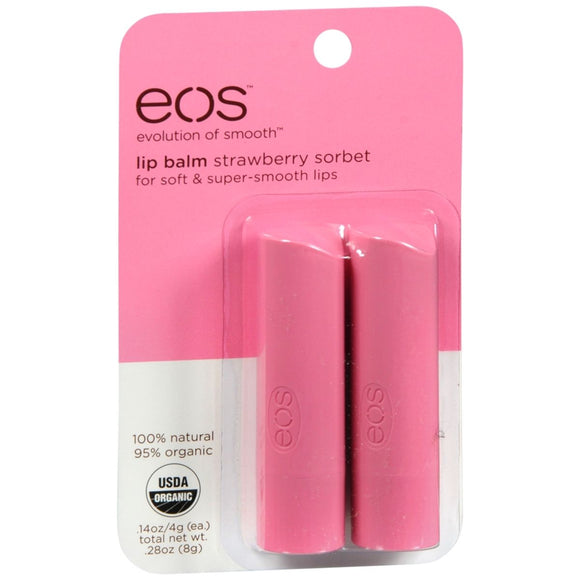 EOS Lip Balm Strawberry Sorbet - 0.28 OZ