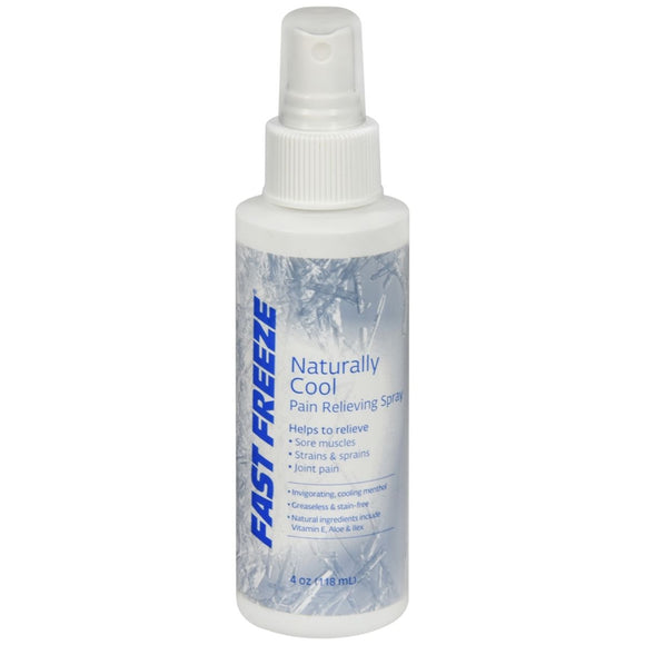 Fast Freeze Naturally Cool Pain Relieving Spray - 4 OZ