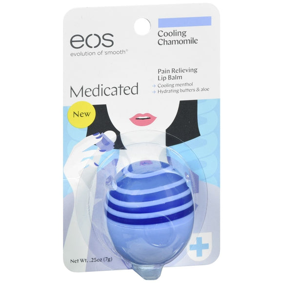 EOS Medicated Pain Relieving Lip Balm Cooling Chamomile - 0.25 OZ