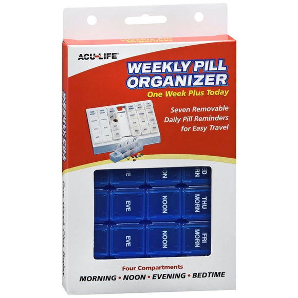 Acu-Life Weekly Pill Organizer One Week Plus Today - 1 EA