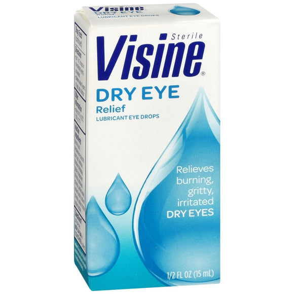 Visine Tears Dry Eye Relief Lubricant Eye Drops - 0.5 OZ
