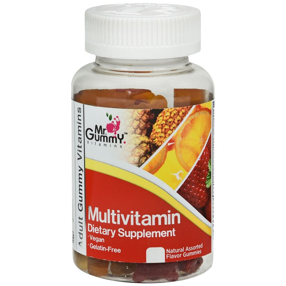 Mr. Gummy Multivitamin Dietary Supplement Gummies Natural Assorted Flavors 60 EA