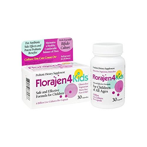Florajen 4 Kids Probiotic Dietary Supplement, 30 ct - Buy Packs and Save (Pack of 3)