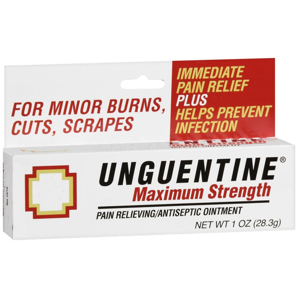 Unguentine Pain Relieving/Antiseptic Ointment Maximum Strength - 1 OZ