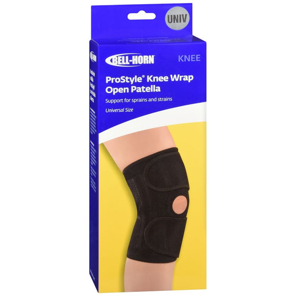 Bell-Horn ProStyle Knee Wrap Open Patella Black Universal 162 - 1 EA