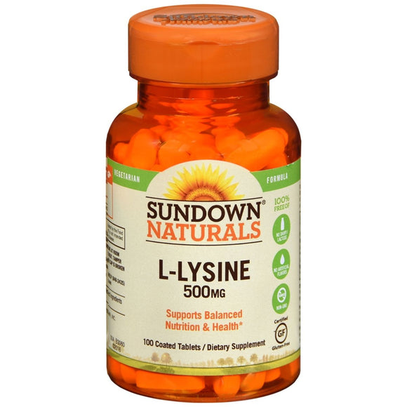 Sundown Naturals L-Lysine 500 mg Coated Tablets - 100 TB