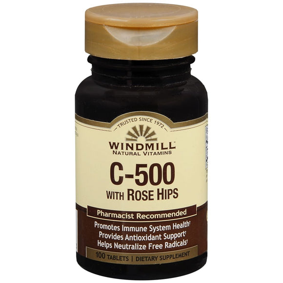 Windmill C-500 with Rose Hips Tablets - 100 TB