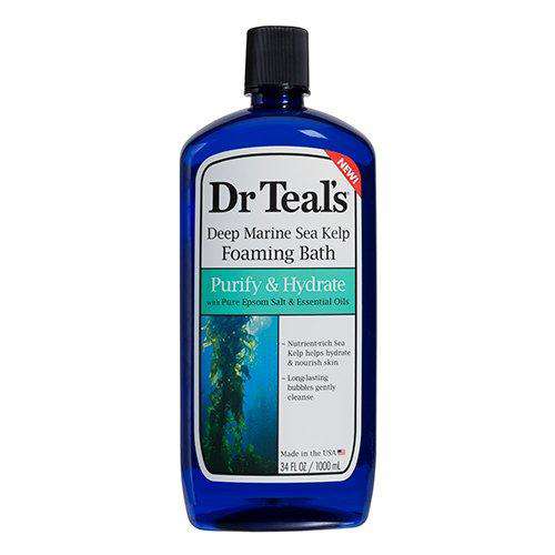 Dr. Teals Deep Marine Sea Kelp Foaming Bath Purify & Hydrate, 34 oz