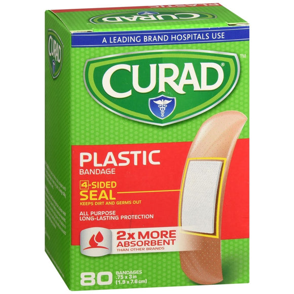 Curad Plastic Bandages - 80 EA