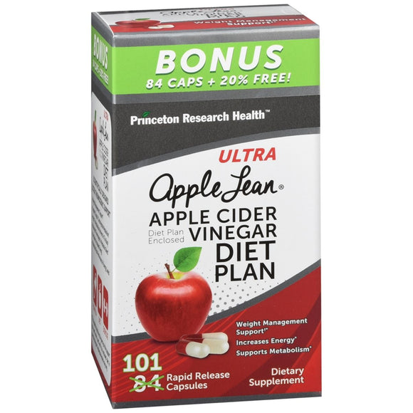 Princeton Research Health Ultra Apple Lean Apple Cider Vinegar Diet Plan Rapid Release Capsules - 101 CP
