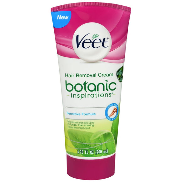 VEET Botanic Inspirations Hair Removal Cream For Legs & Body Sensitive Formula - 6.78 OZ