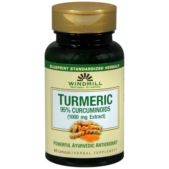 Windmill Turmeric 95% Curcuminoids 100 mg Extract Capsules - 60 CP