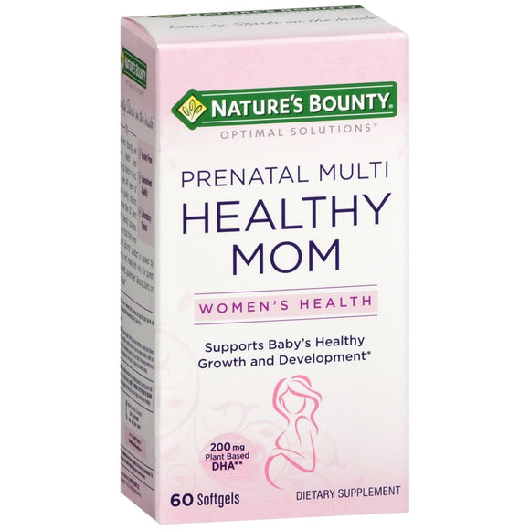 Nature's Bounty Optimal Solutions Healthy Mom Prenatal Multi Dietary Supplement Softgels - 60 CP