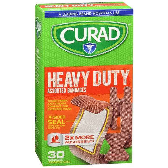 Curad Heavy Duty Assorted Bandages - 30 EA
