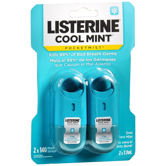 Listerine PocketMist Oral Care Mist Cool Mint - 0.52 OZ