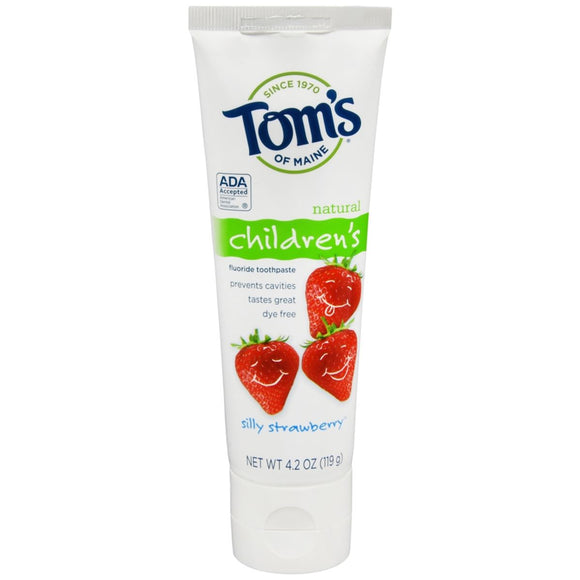 Tom's of Maine Children's Fluoride Toothpaste Silly Strawberry - 4.2 OZ