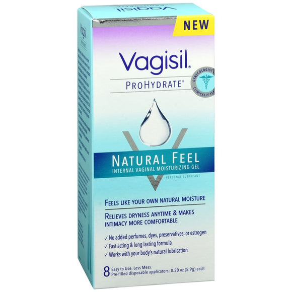 Vagisil ProHydrate Natural Feel Internal Vaginal Moisturizing Gel - 8 EA