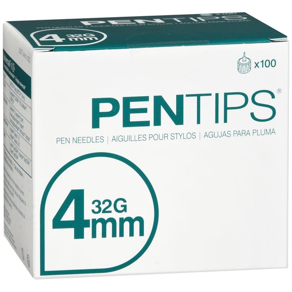 Pentips Pen Needles 32G 4 mm 100 EA