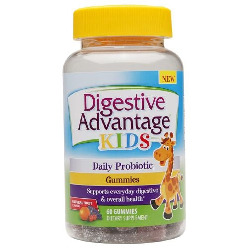 Digestive Advantage Kids Daily Probiotic Gummies Dietary Supplement, 60 count - Buy Packs and Save (Pack of 3)