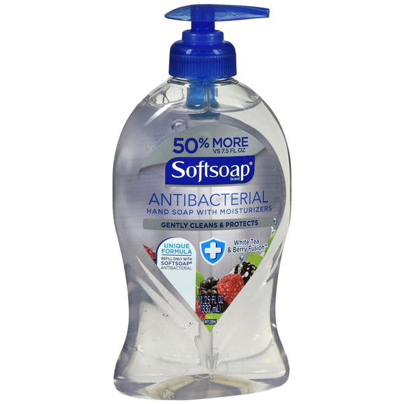 Softsoap Antibacterial Hand Soap With Moisturizers White Tea & Berry Fusion - 11.25 OZ