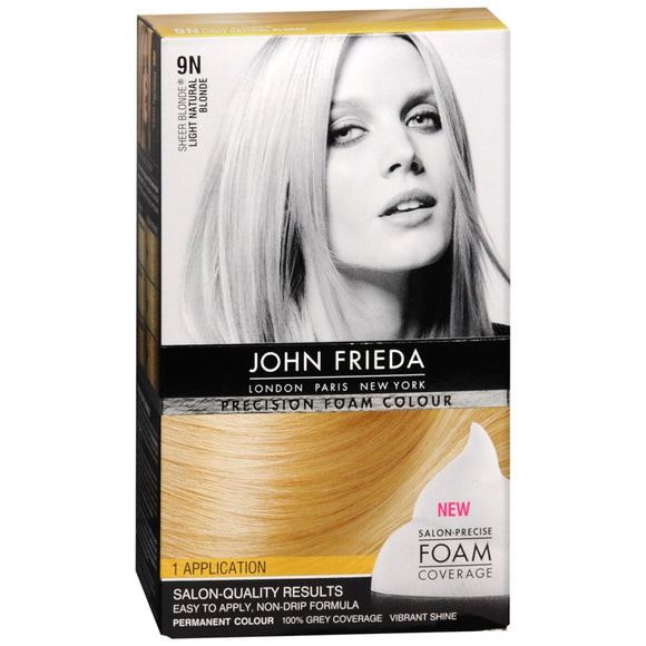 John Frieda Precision Foam Colour Permanent Hair Colour Kit Sheer Blonde (Light Natural Blonde) - 1 EA