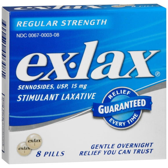 Ex-Lax Pills Regular Strength - 8 EA