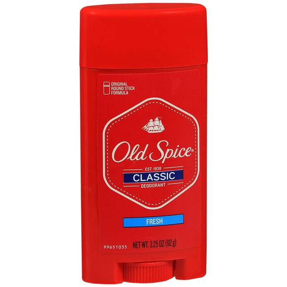 Old Spice Classic Deodorant Stick Fresh - 3.25 OZ