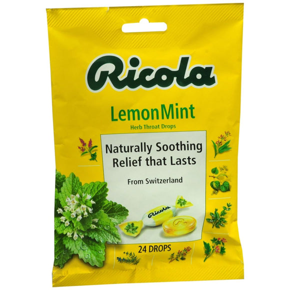 Ricola Herb Throat Drops Lemon Mint - 24 EA