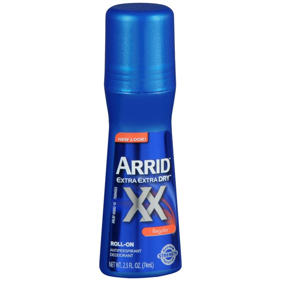 ARRID XX Extra Extra Dry Antiperspirant Deodorant Roll On Regular - 2.5 OZ