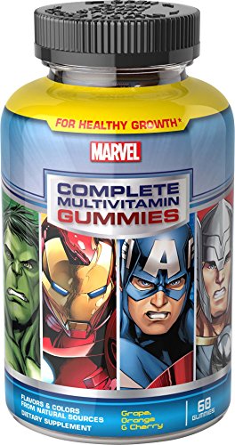 Marvel  Avengers Assemble Multivitamin Dietary Supplement Gummies Assorted Fruit Flavors 60 EA