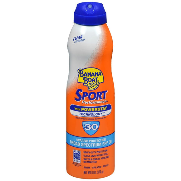 Banana Boat Sport Performance Continuous Spray Sunscreen SPF 30 - 6 OZ