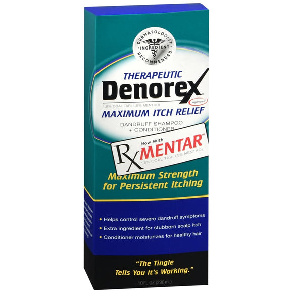 Denorex Maximum Itch Relief Dandruff Shampoo + Conditioner Maximum Strength - 10 OZ